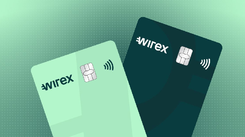 Wirex 직불 카드.
