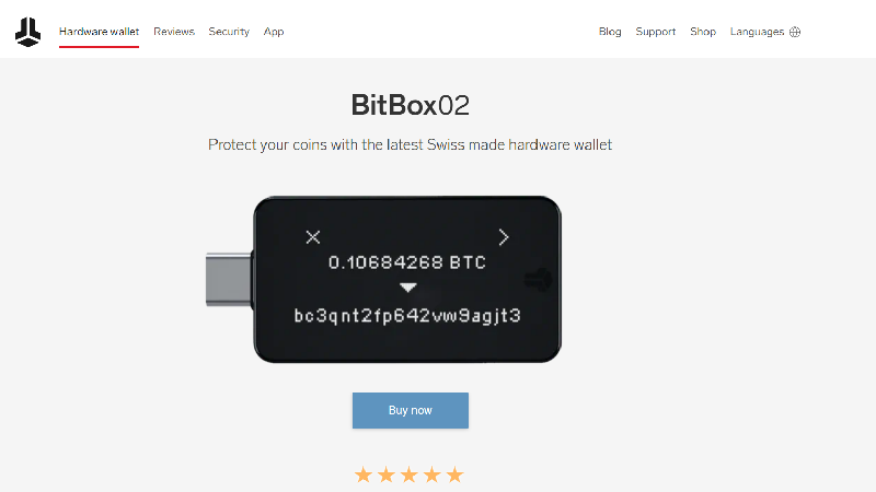 BitBox02는 KYC가 없는 익명 암호화폐 지갑입니다.
