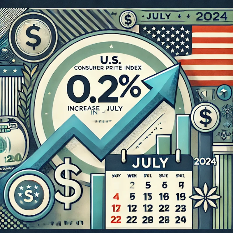 7월 미국 CPI는 예상대로 0.2% 상승했습니다.