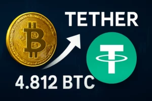 테더, 신규 구매를 통해 비트코인 보유량 확대: 4,812 BTC 추가